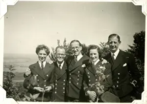 Naval colleagues at Minden Ridge, Germany, WW2
