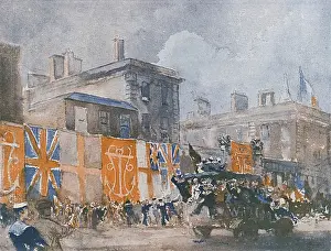 A Naval Display - Armistice celebrations outside Admiralty