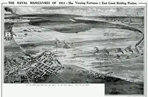 Manoeuvre Prints: Naval manoeuvres on East Coast by G. H. Davis