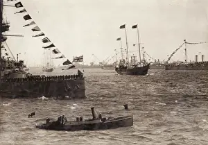 War Ships Prints: Naval review at Spithead, Hampshire