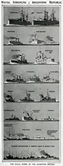 Destroyer Prints: Naval strength of Argentine Republic by G. H. Davis