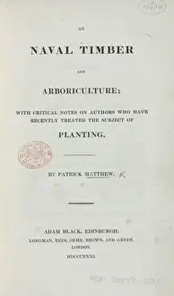 1790 1874 Prints: On Naval Timber and Arboriculture by Patrick Matthew - title