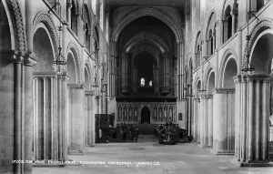Stonework Prints: The Nave Facing East, Rochester Cathedral