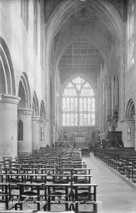 Nave Prints: Nave of Malvern Priory Looking East