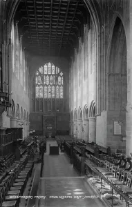 Beams Prints: Nave of Malvern Priory Looking West