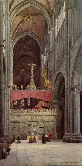 Avila Prints: The Nave of vila Cathedral