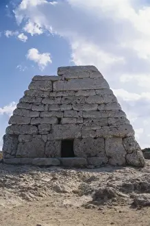 Menorca Prints: Naveta d es Tudons. 2000 -1500 BC. SPAIN. BALEARES