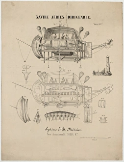 Aerien Gallery: Navire aerien dirigeable. Systeme JB Metivier, force ascensi