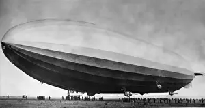Blimp Prints: US Navy Airship ZR2 (British R38) at Pulham, England, UK