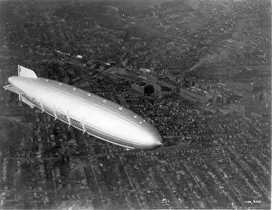 The US Navy airship ZRS-4 Akron in flight