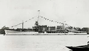 Ethnographic Collection: Navy ship HMS Carlisle at Shanghai, China, 1927