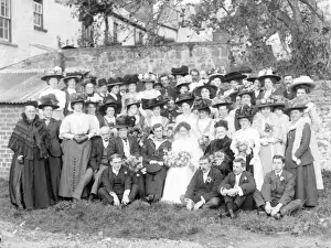 Bored Prints: Navy wedding group, Crickhowell, Powys, Mid Wales