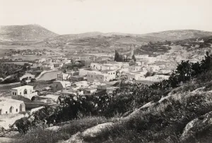 Natural Elevation Prints: Nazareth from the North West, modern Israel