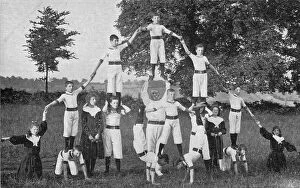 Images Dated 13th August 2021: NCH Home, Harpenden - Human Pyramid
