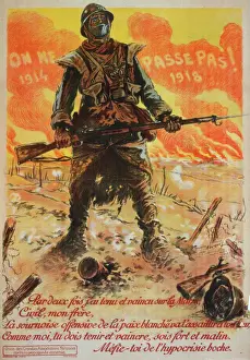 Marne Prints: On ne passe pas. 1914... 1918. Par deux fois j ai tenu et