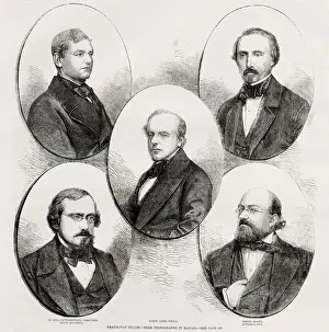 Neapolitan exiles in London: Il Duca Castromediano Caballeno (top left)