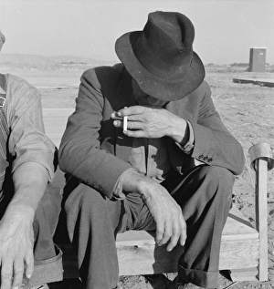 Was Nebraska farmer, now migrant farm worker in the West. Me Was Nebraska farmer, now migrant farm worker in the West. Me