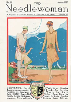 Displaying Prints: The Needlewoman cover August 1927