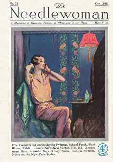 Admiring Collection: The Needlewoman cover October 1928