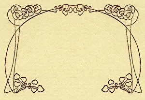 Needlework pattern in outline