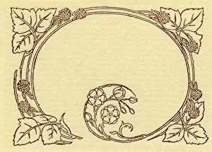 Needlework pattern in outline
