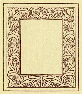 Needlework pattern in outline