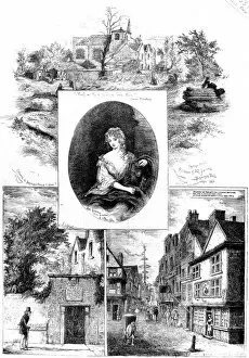 Engraved Collection: Nell Gwynn and the houses in which she lived