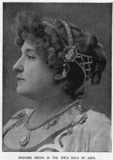 Aida Gallery: Nellie Melba, opera singer, in the title role of Aida