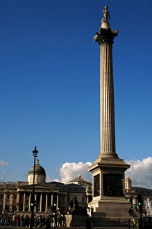 Images Dated 27th March 2008: Nelsons Column (1840-1843). Trafalgar Square. London