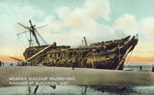1897 Collection: Nelsons Flagship Foudroyant - Blackpool, Lancashire