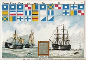 Trafalgar Collection: Nelsons Signal