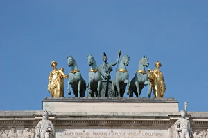 Images Dated 23rd September 2005: Neoclassical Art. Arch of Victory of The Carrousel (Arc the