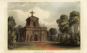 Images Dated 11th June 2019: Neoclassical mausoleum at Trentham Hall