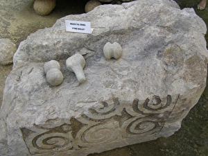 Images Dated 11th April 2007: Neolithic quarry with stone and tools, Siggiewi, Malta