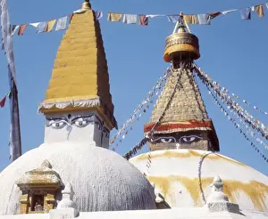Stupa Prints: NEPAL. CENTRAL. BAGHMATI. Bodnath Stupa