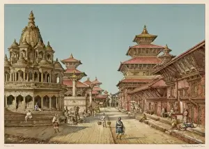 Nepal Prints: Nepal Patan Main Street