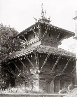 Nepalese temple, Benares (Varanasi), India c. 1890