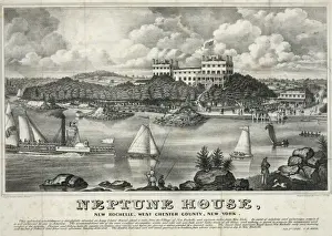 Rochelle Prints: Neptune House, New Rochelle, West Chester County, New York