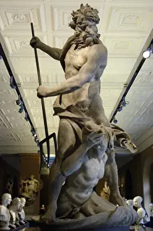 Sculptor Prints: Neptune and Triton by Bernini (1598-1680). 1622-23. Baroque