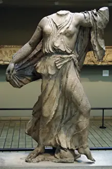 Nereid Monument. Classical period Lycia. Turkey. Statue of N