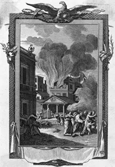 Christians Prints: Nero and Rome Fire - 1
