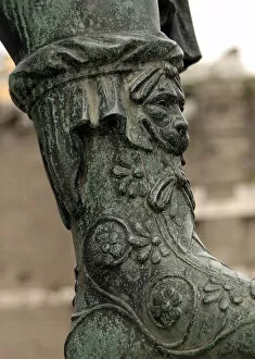 Antonine Gallery: Nerva (30-98). Roman Emperor (96-98). Bronze statue