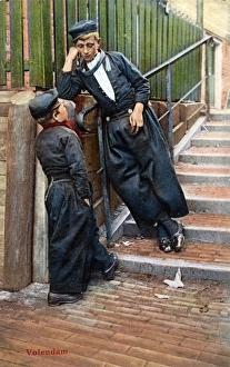 Images Dated 30th December 2015: The Netherlands - Two boys from Volendam