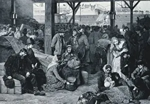 Emigrants Prints: NETHERLANDS. The Hague. Departure of emigrants