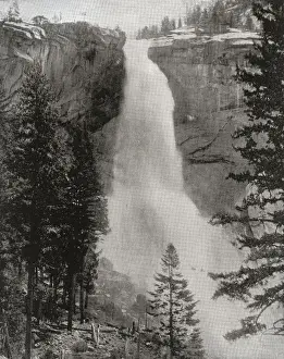 Yosemite Prints: Nevada Falls, Yosemite Valley, California, USA