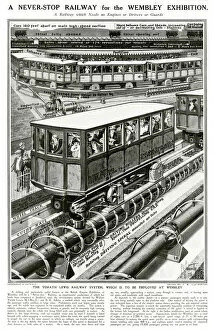 Wembley Gallery: Never-stop railway at British Empire Exhibition 1924