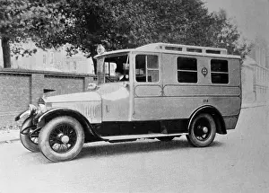 Londons Prints: One of the new ambulances operated by London's Metropolitan Asylums Board from around1924