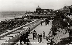 Enclosure Prints: New Band Enclosure and Lower Parade, Eastbourne, Sussex