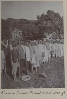 Recruited Prints: New boy scouts in Sierra Leone, West Africa