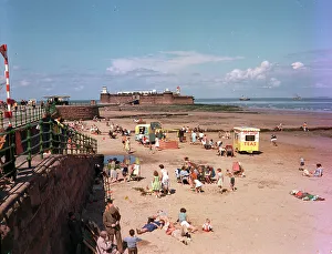 Sands Prints: New Brighton, The Wirral - The sands and Battery